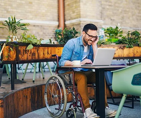 Man On A Wheelchair